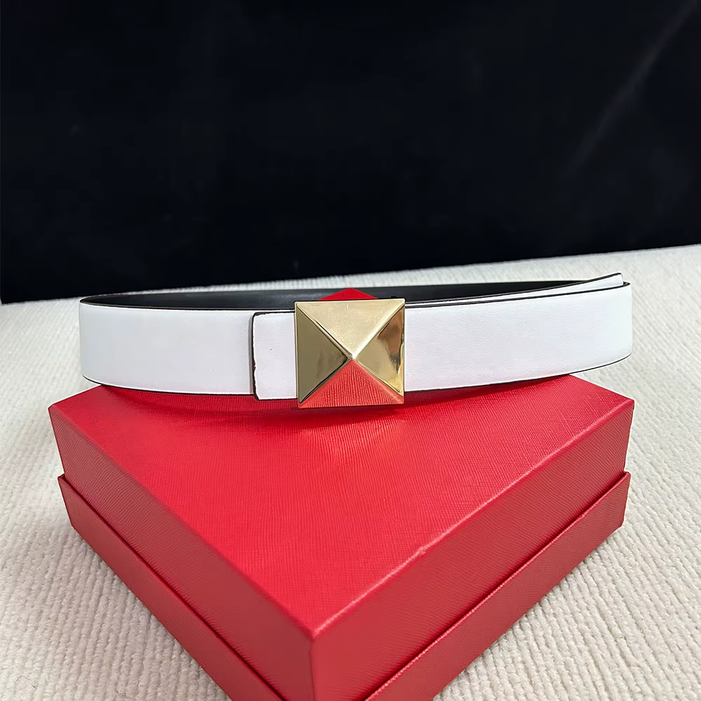 2024 Nouveau large 4CM marque de luxe célèbre ceinture Designer mode réversible femmes