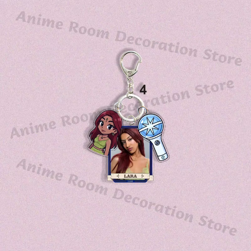 Filles groupe k-katseye mode porte-clés Anime dessin animé Kawaii porte-clés étudiants style coréen porte-clés exquis périphérie cadeaux