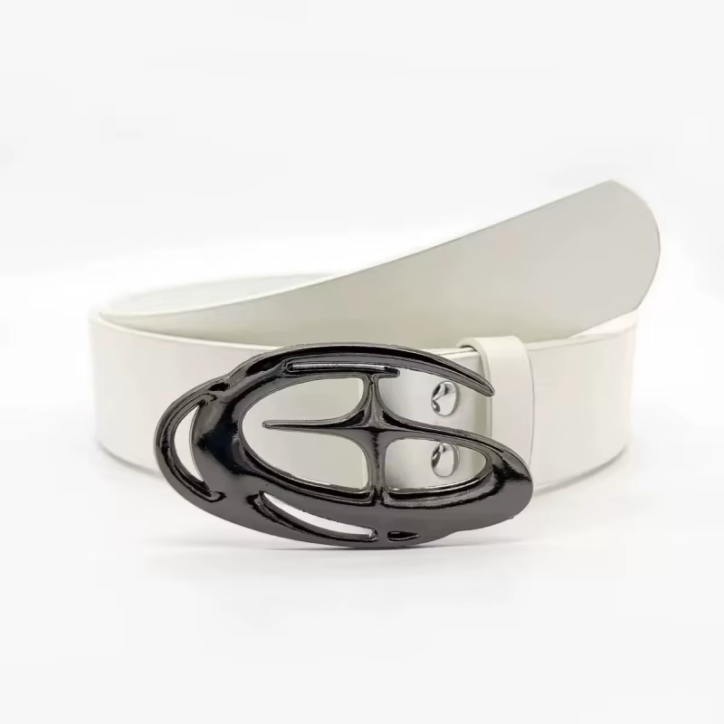 Ensemble de ceintures deux pièces pour femmes [Noir + Blanc]