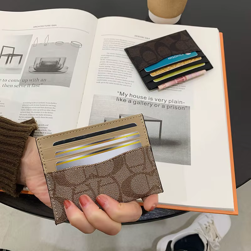 Porte-cartes multifonctionnel de luxe pour femmes