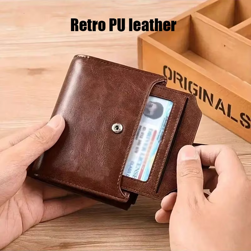 Porte-monnaie homme portefeuille RFID antivol