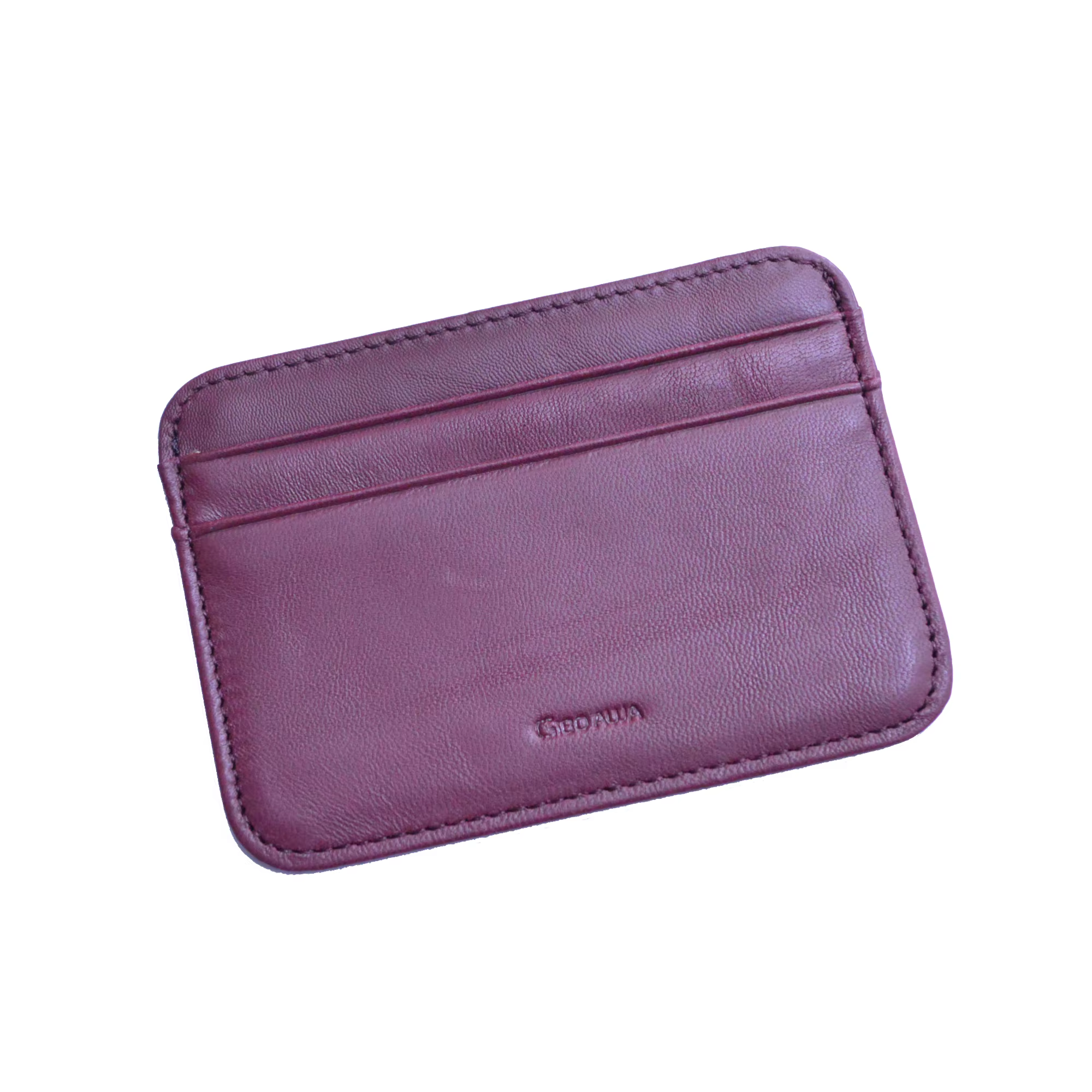 Gibo m.com ja-Porte-cartes en cuir véritable