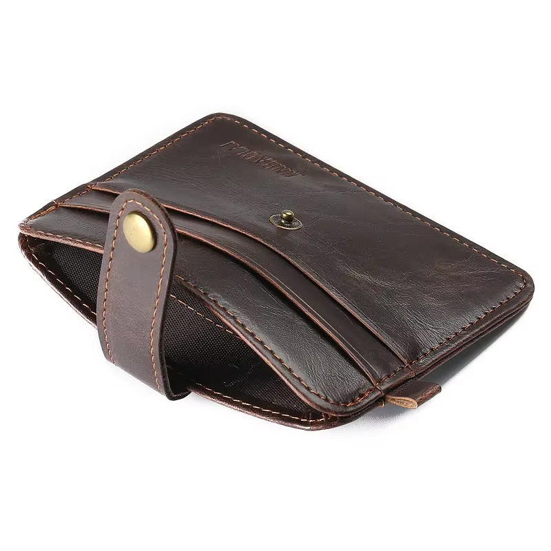 Portefeuille Vintage en cuir Pu pour hommes