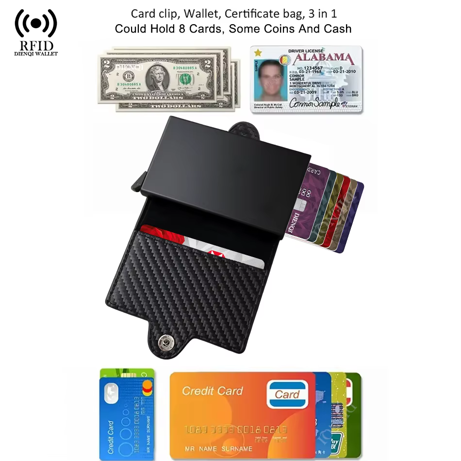 Portefeuille pour hommes pour Apple Airtag RFID blocage porte-carte Air Tag