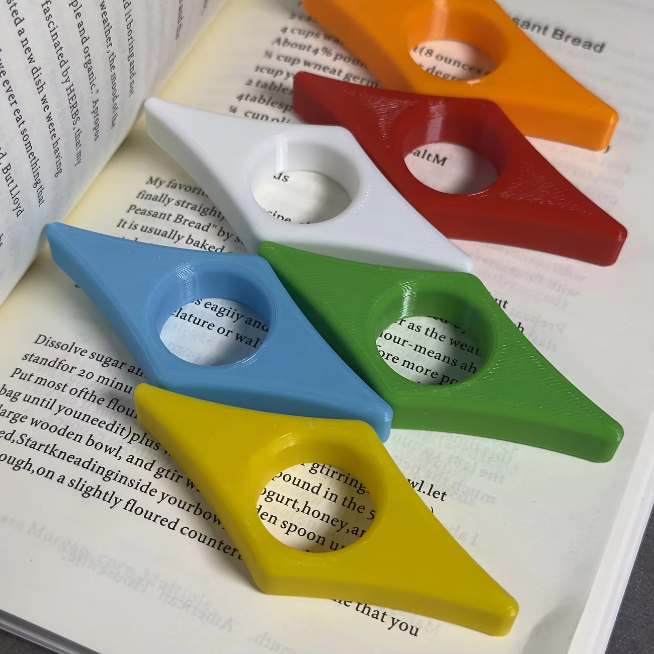Support de page de livre pratique pour la lecture, 2/6 pièces, support de lecture manuel pour pages fixes, marque-page moderne, étagère à livres