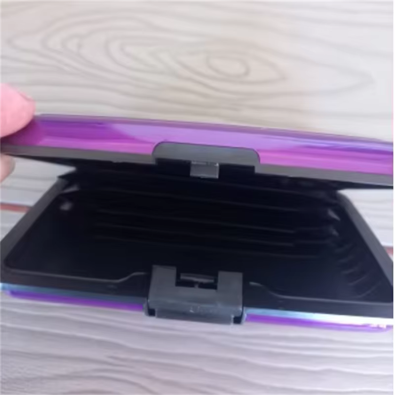 Porte-cartes de visite en aluminium pour hommes et femmes
