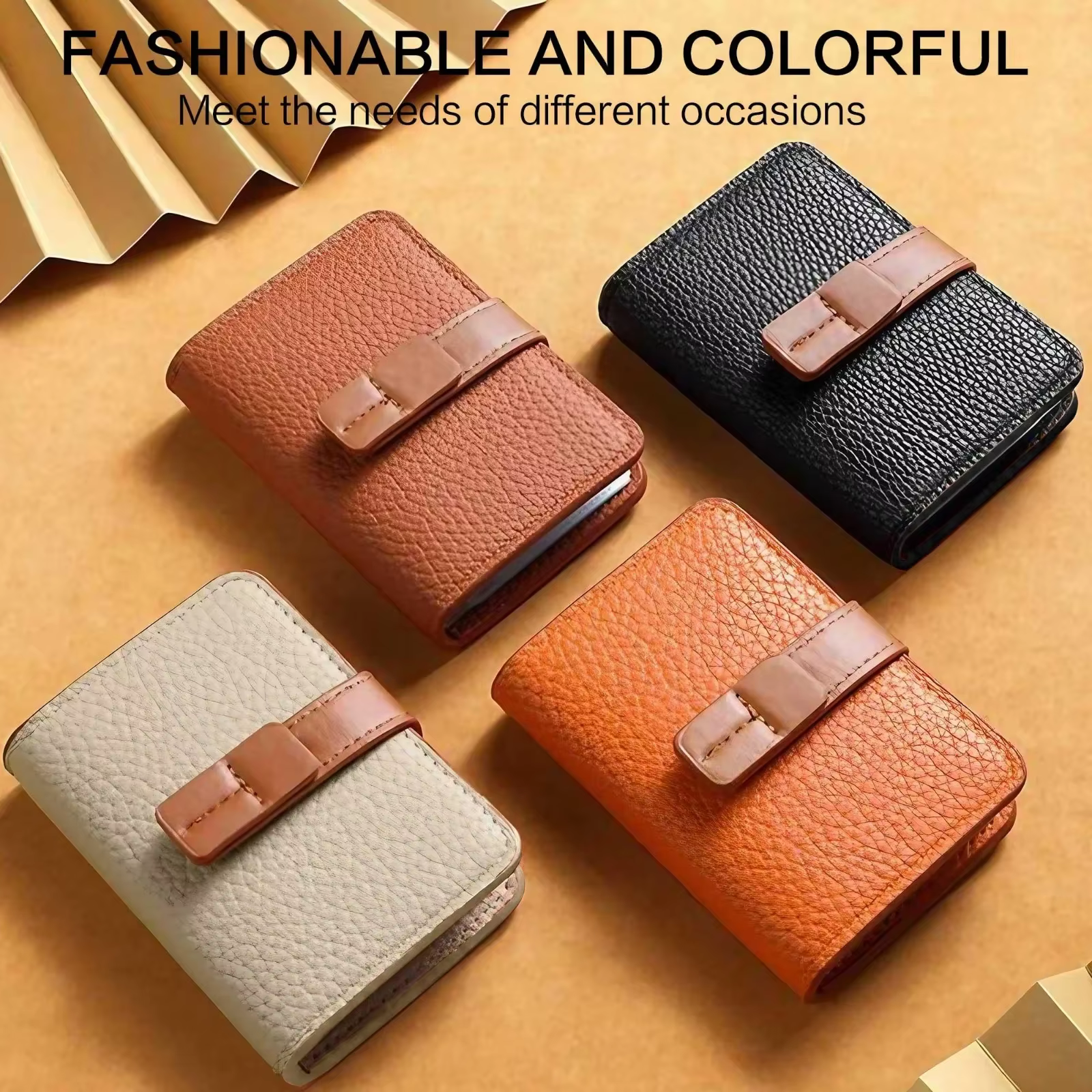KISMIS Fashion Card Holder - Emplacements multi-cartes et conception de grande capacité
