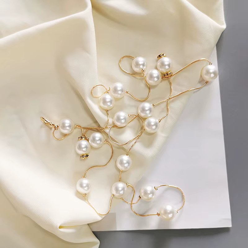 Ceinture élégante en perles pour femmes, Simple, réglable, chaîne fine en métal, pour robe, ceinture fine, bijoux décoratifs