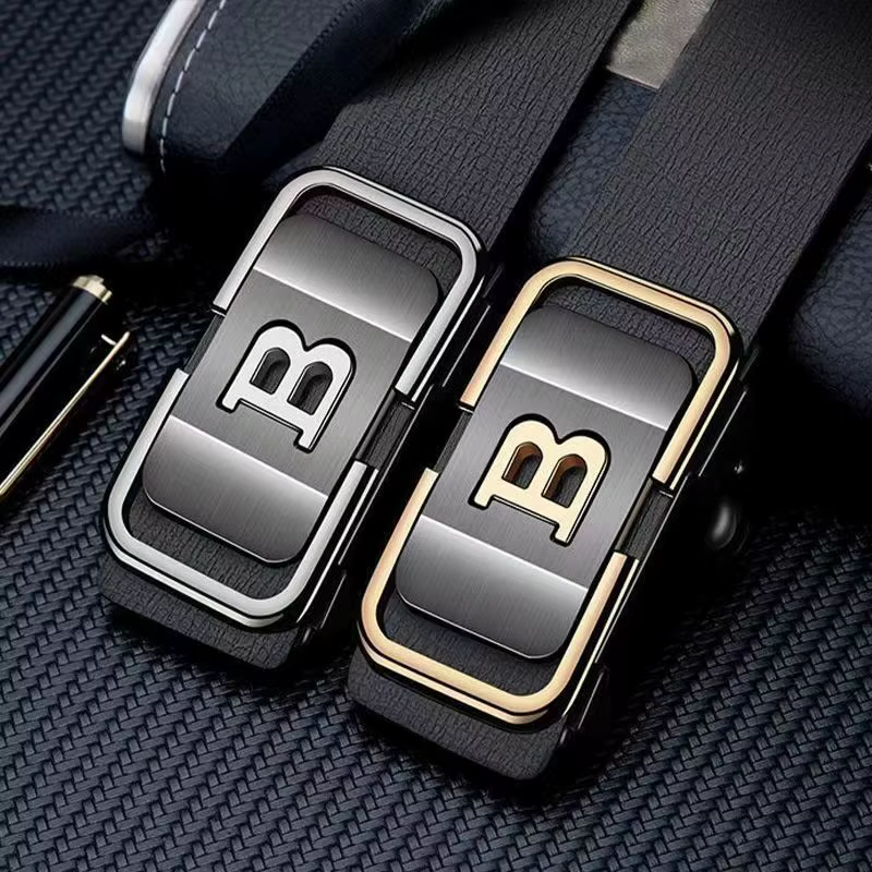Ceinture en cuir PU élégante pour homme PAUL HUEMAN - Ceintures tendance - Boucle automatique pour affaires