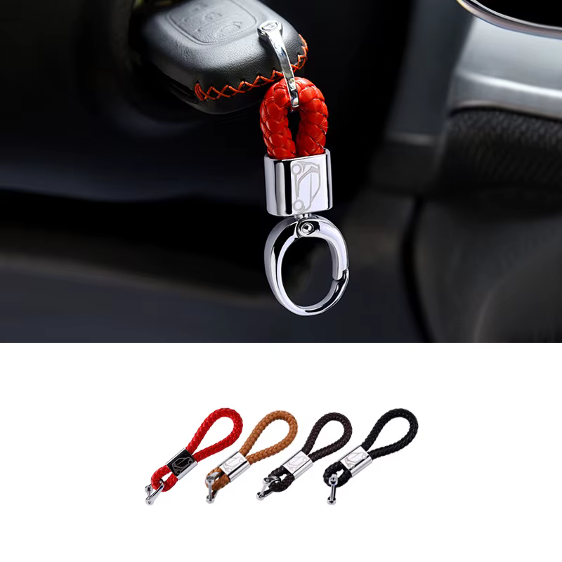 Porte-clés de voiture tissé à la main pour hommes et femmes