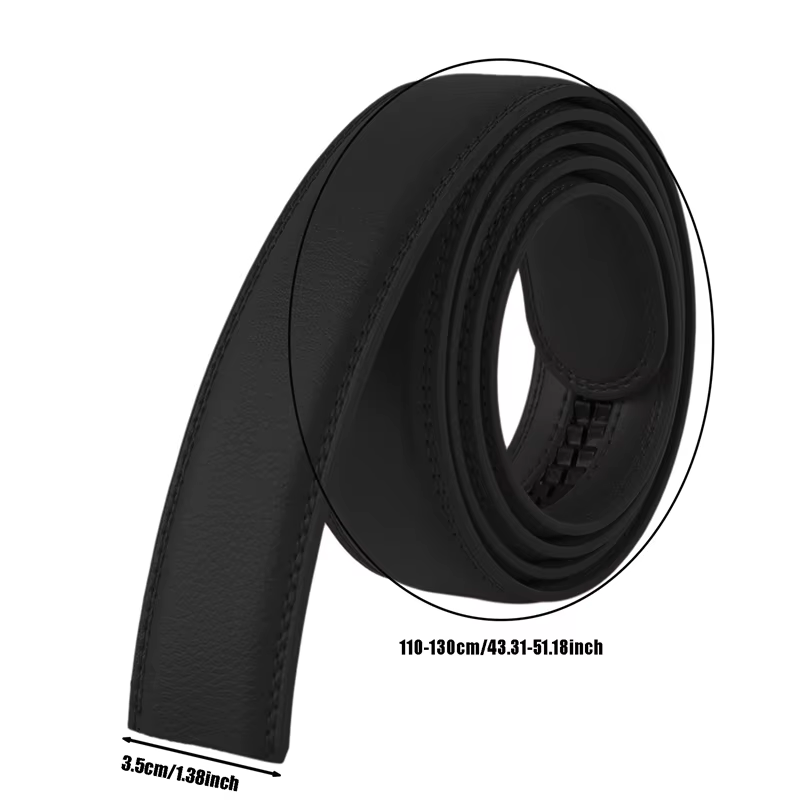 Corps de ceinture automatique pour hommes, 3.5CM, sans boucle, bande de ceinture de remplacement de haute qualité