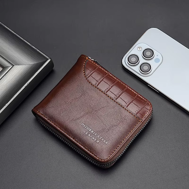 Portefeuille en cuir pour hommes