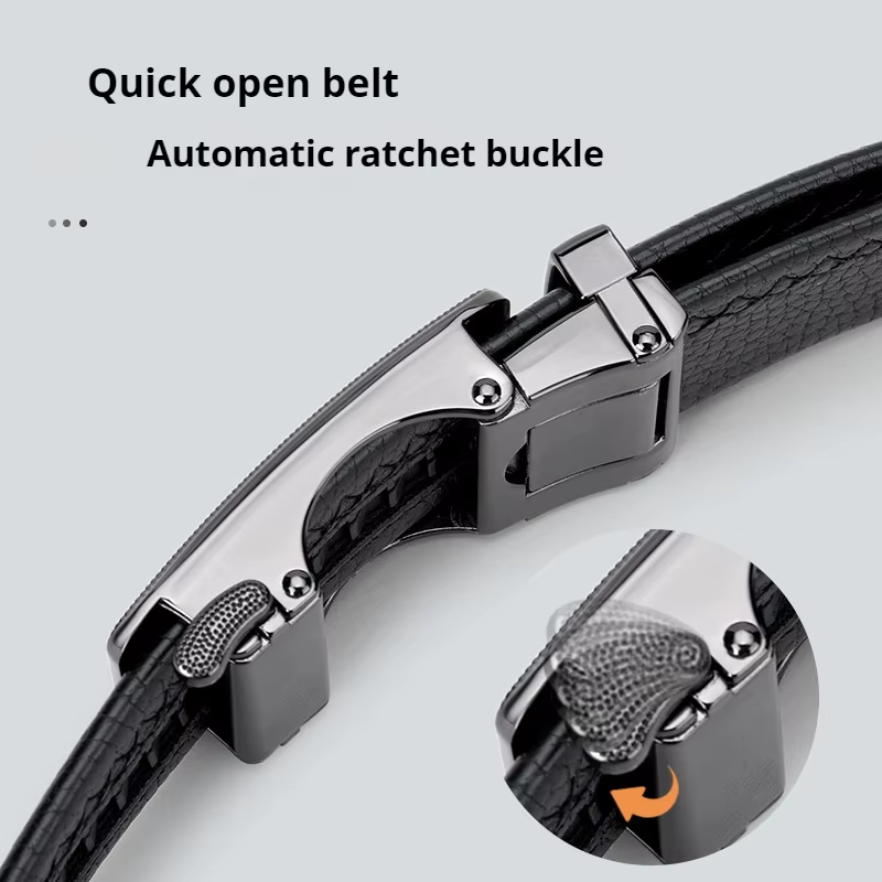 Ceinture à boucle automatique de créateur de mode pour hommes