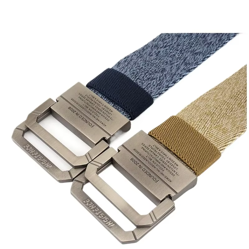 Ceinture tissée en Nylon à boucle Double