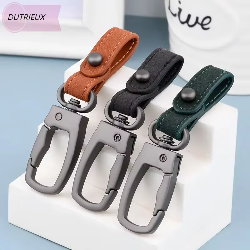 Porte-clés fait à la main en cuir véritable