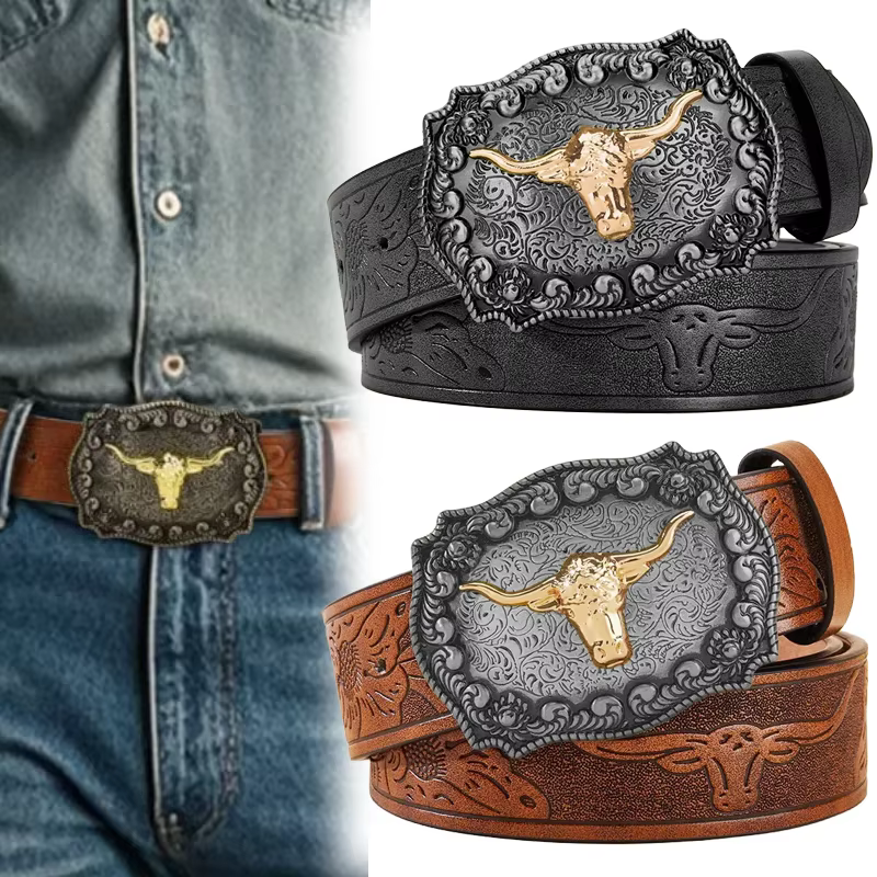 Ceinture de cowboy western pour homme