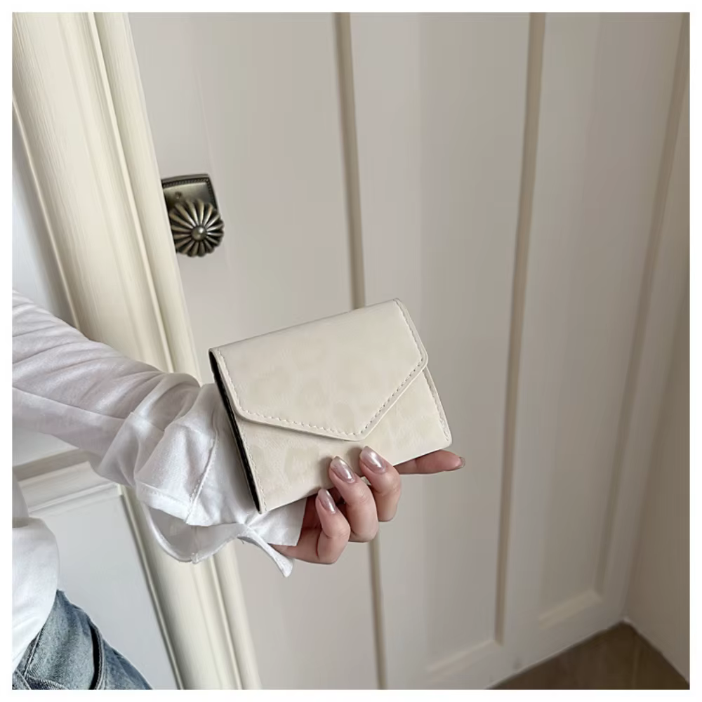 Portefeuille pour femme à motif léopard