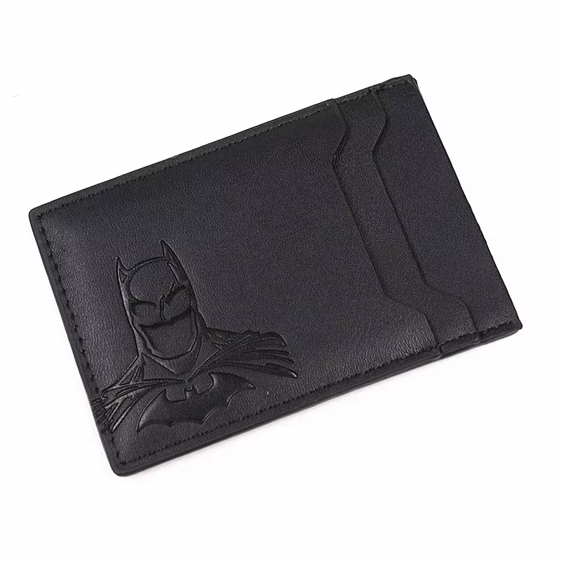 Portefeuille en cuir personnalisé motif chauve-souris