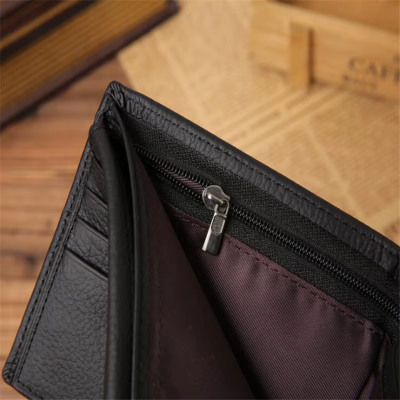 Portefeuille de luxe pour hommes en cuir véritable