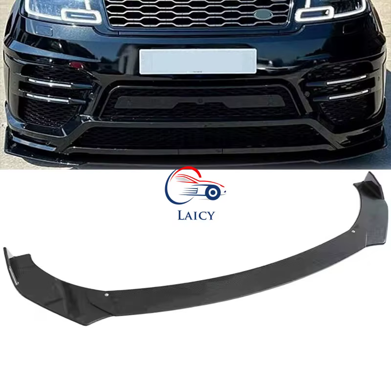 Lèvre de pare-chocs avant de voiture pour Range Rover 2014 – 2019, séparateur de becquet de carrosserie, couvercle de protection, déflecteur de lèvres, tiges d'air noires