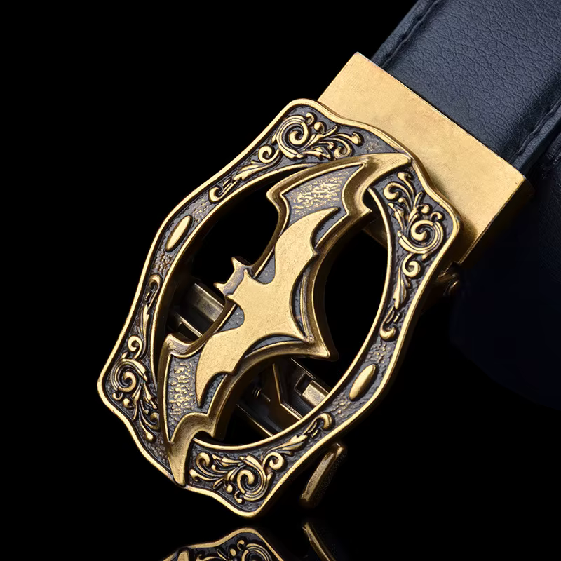 Ceinture vintage en cuir véritable pour homme