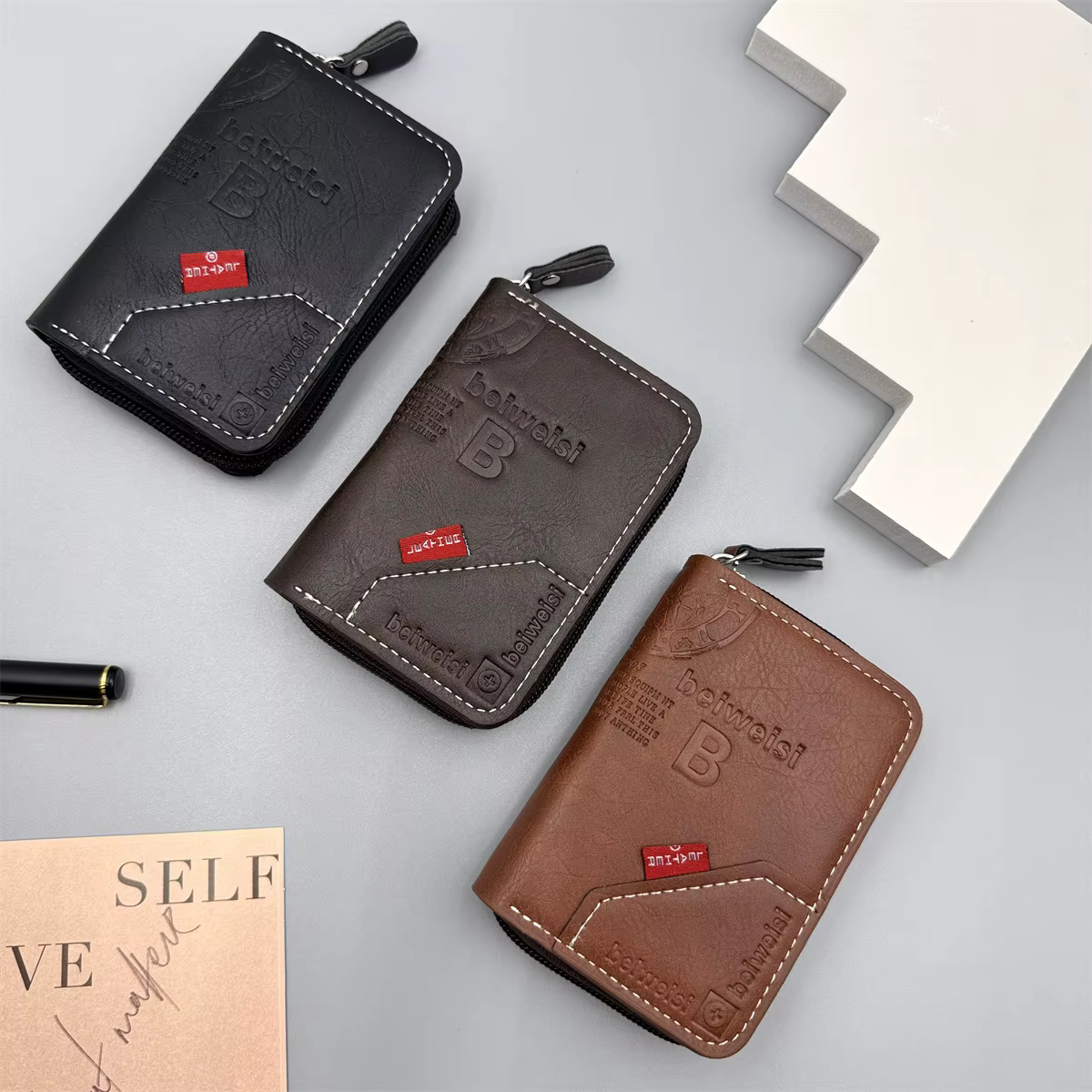 11 porte-cartes de détente PU Business banque crédit Bus porte-carte d'identité couverture pochette pour pièces de monnaie portefeuilles sac organisateur