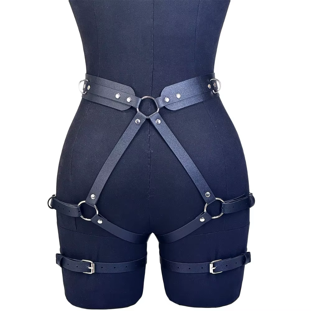 Ceinture en cuir vegan tendance avec boucle pour femme