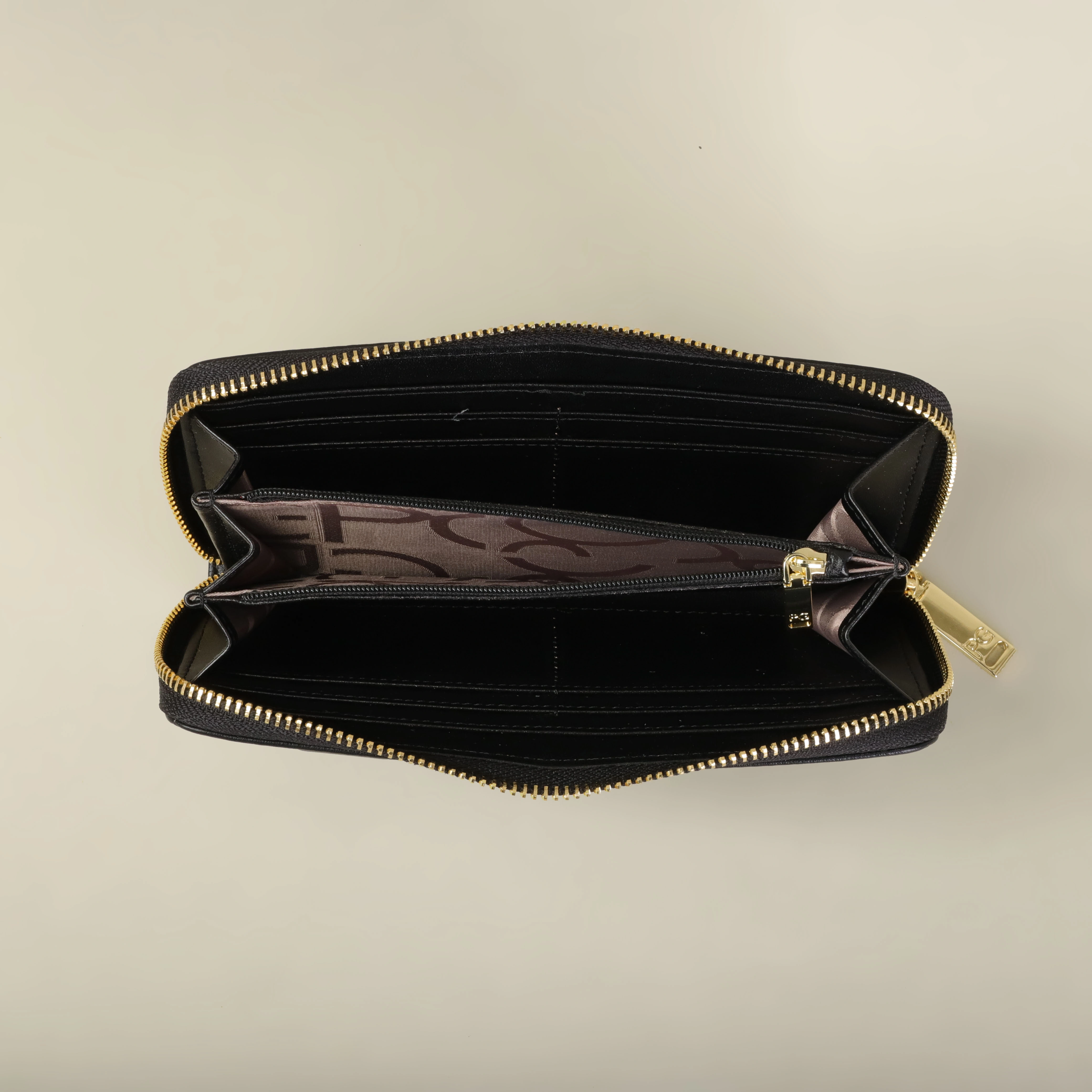 PG PATSY GARIS Portefeuille pour femme, grande capacité, porte-cartes rectangulaire avec fermeture éclair pour soirée