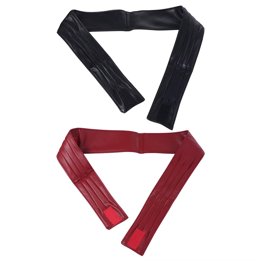 Ceinture large élastique élégante en cuir PU pour femme