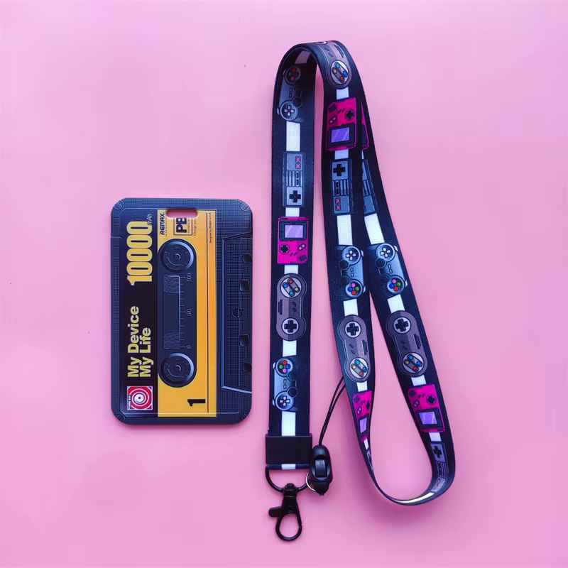 Porte-cartes à bande rétro