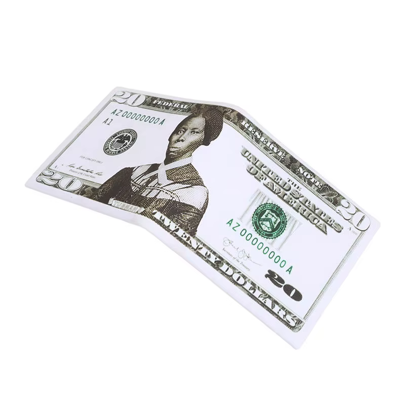 Portefeuilles pour hommes avec motif de Dollar américain portefeuille en cuir PU