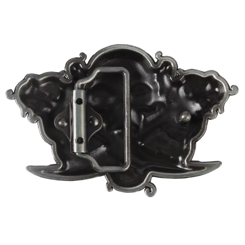 Boucle de ceinture squelette crâne