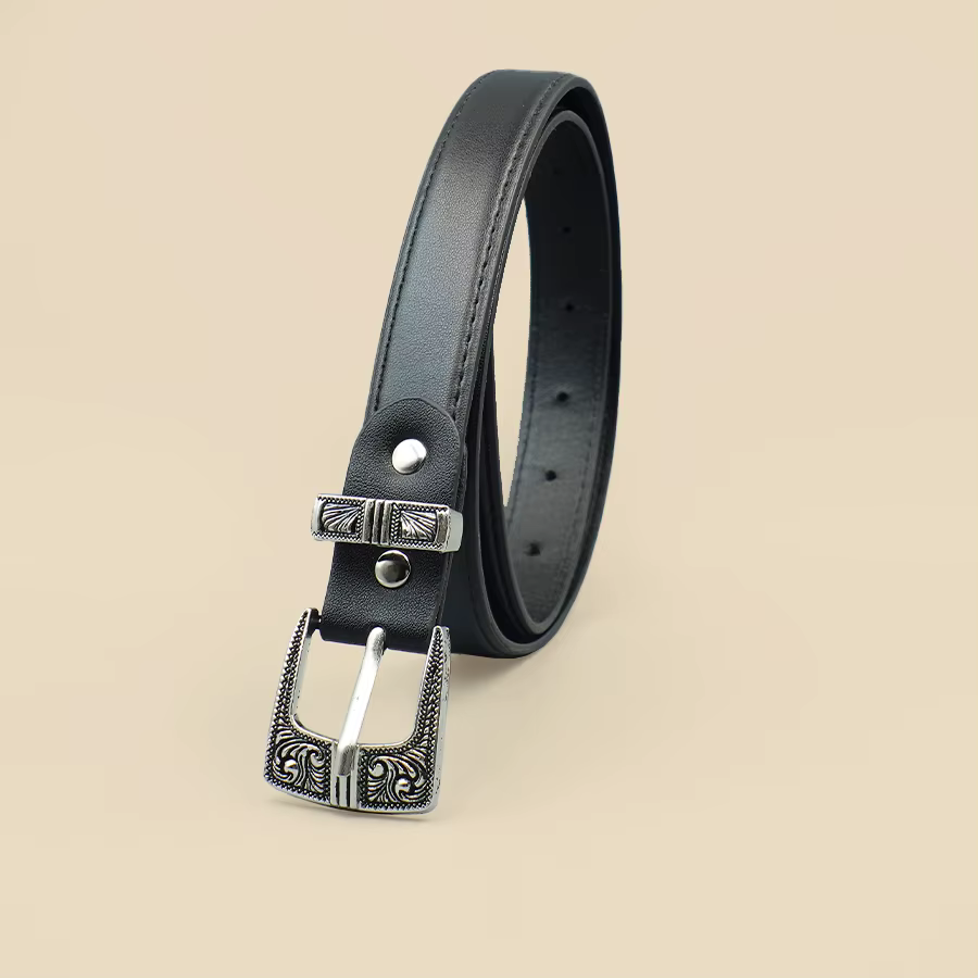 Ceinture pour femmes à bordure noire