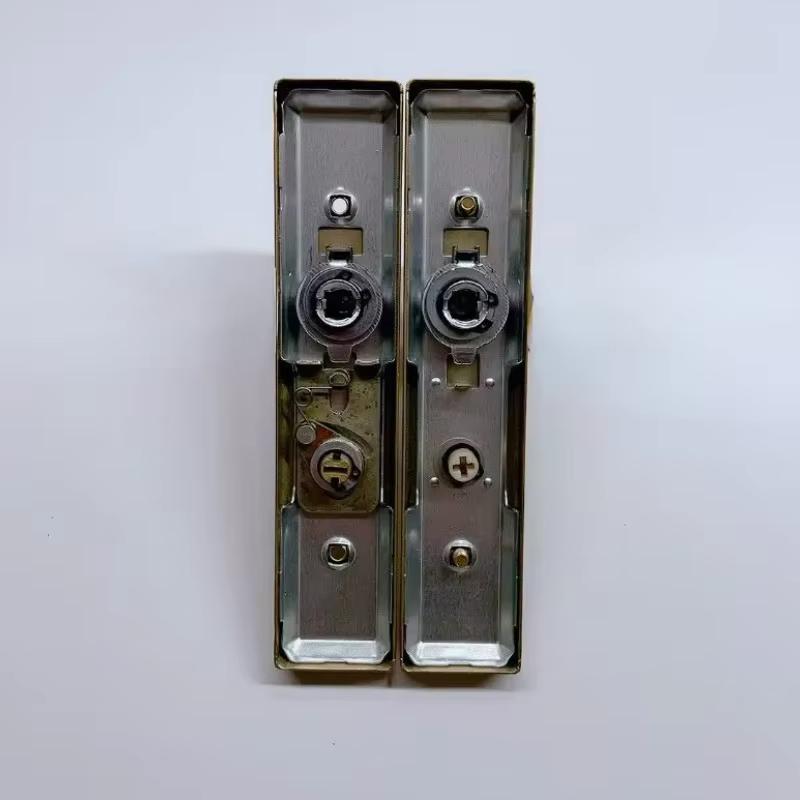 Nouvelle serrure de porte de salle de bain moderne et minimaliste, sans clé, pour toilettes, serrure métallique à languette unique