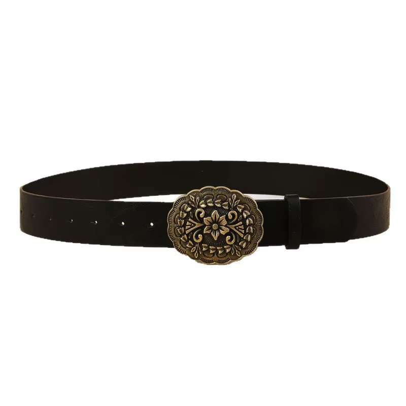 Ceinture Unisexe Noire Polyvalente de Style Coréen