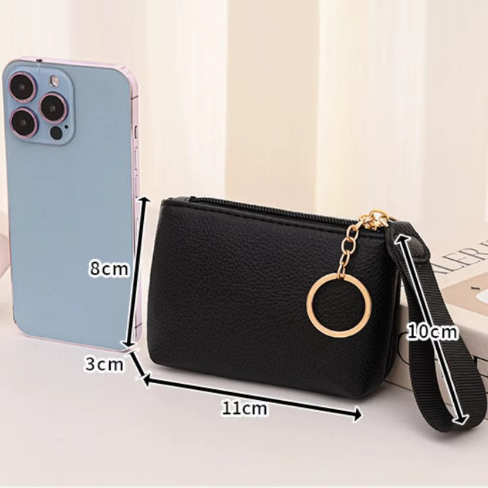 Porte-monnaie pratique à fermeture éclair