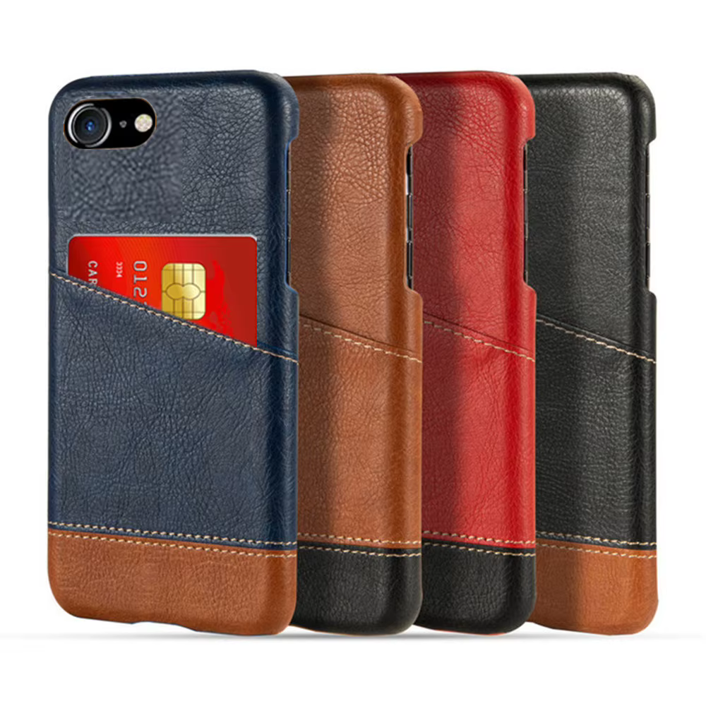 Étui portefeuille en cuir PU pour iPhone