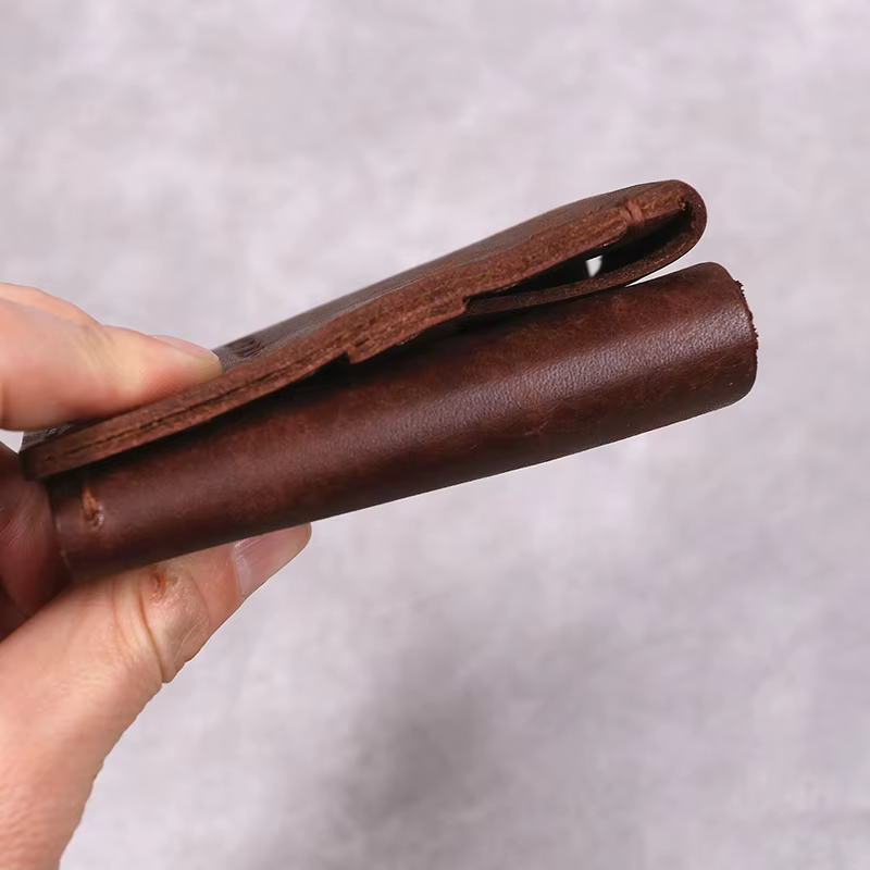 100% cuir véritable la vie secrète de Walter Mitty portefeuille pour hommes Vintage à la main en peau de vache à trois