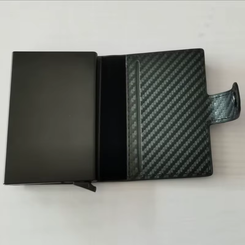 Portefeuille porte-carte de crédit en Fiber de carbone pour hommes