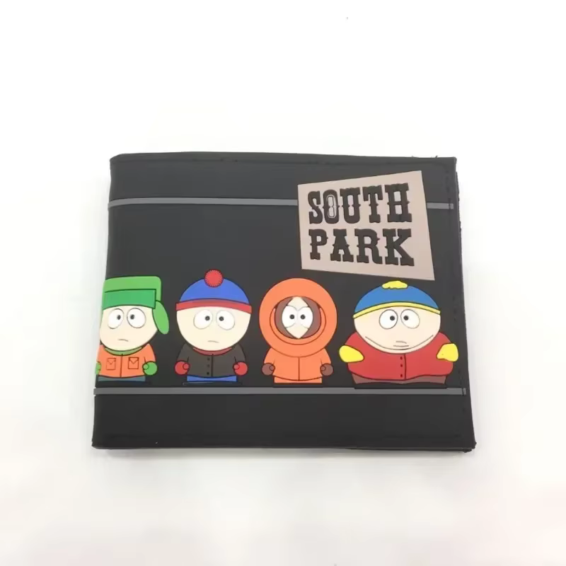 South Parkes portefeuille dessin animé court porte-monnaie mode luxe multicouche porte-carte portefeuille enfants cadeau