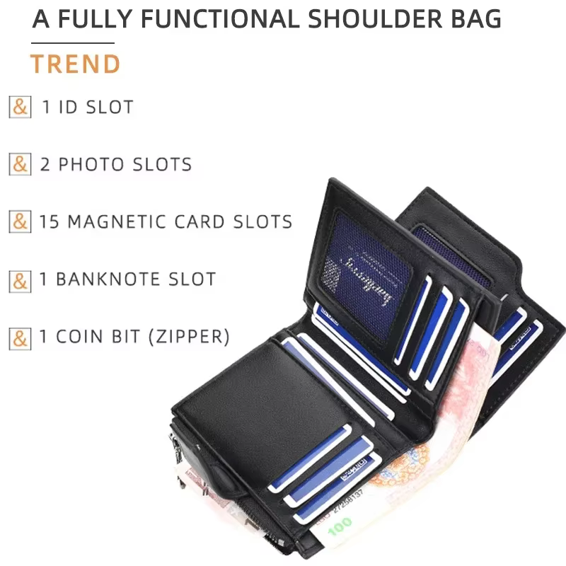Portefeuille personnalisé avec Photo et nom pour hommes et femmes, en cuir PU, court, à trois volets, fermeture éclair, poche pour pièces de monnaie, rétro, haute capacité, cadeau