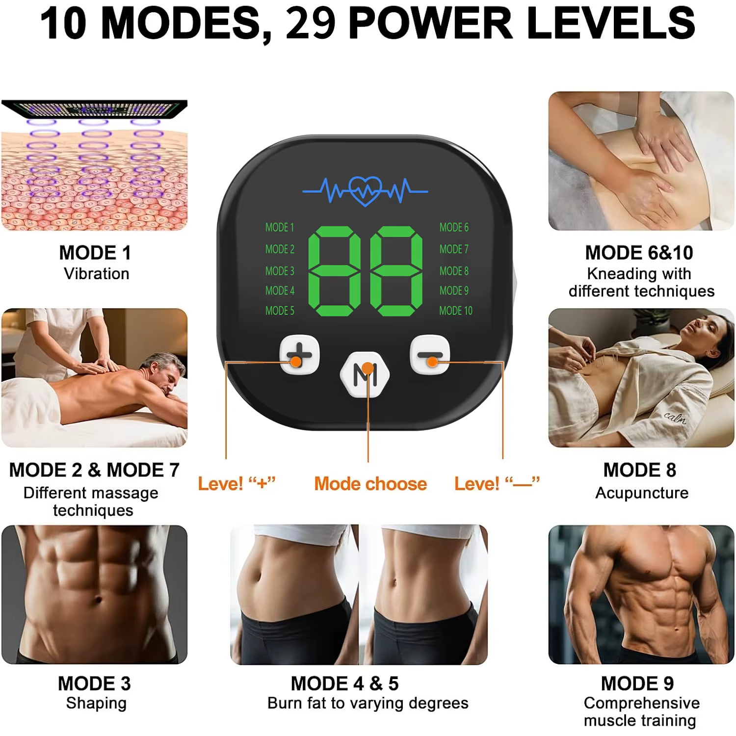 Stimulateur musculaire EMS - Ceinture de tonification abdominale, entraîneur abdominal, équipement de fitness à domicile pour renforcer les muscles centraux