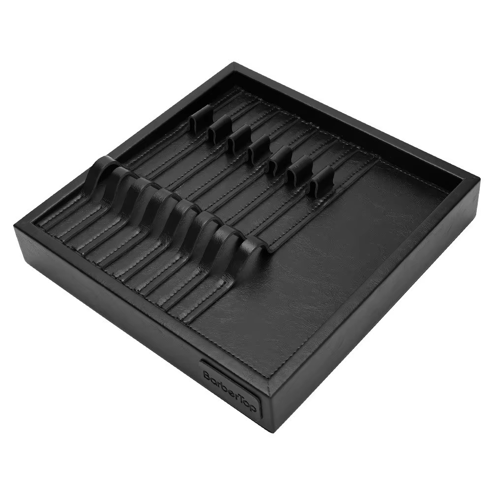 Plateau de présentation professionnel pour tondeuses à cheveux, support pour outils de coiffure, boîte de rangement pour styliste, organisateur de coiffure, étagère de rangement pour barbier