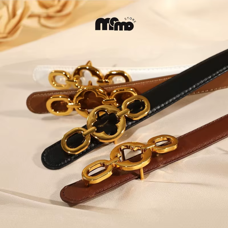 Ceinture classique en cuir pour femmes