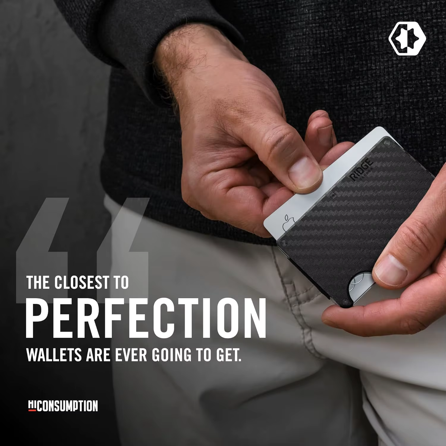The Ridge Wallet pour hommes – Portefeuilles de poche avant protégés par RFID