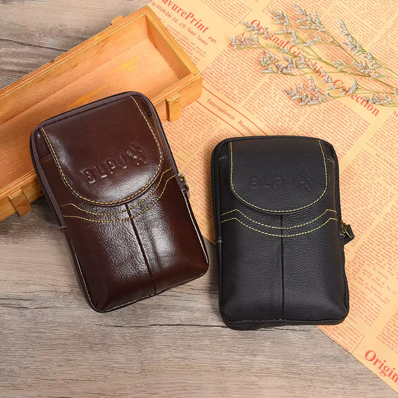 Poudres de téléphone en cuir pour hommes