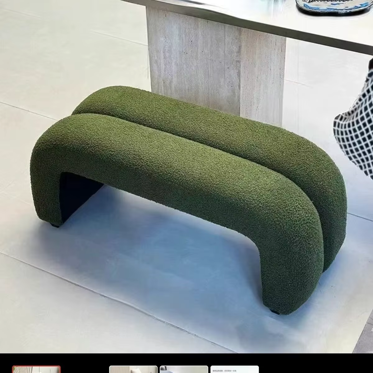Banc long de luxe léger pour entrée, repose-pieds, banc de bout de lit simple pour chambre, tabourets de canapé pour salon et maison