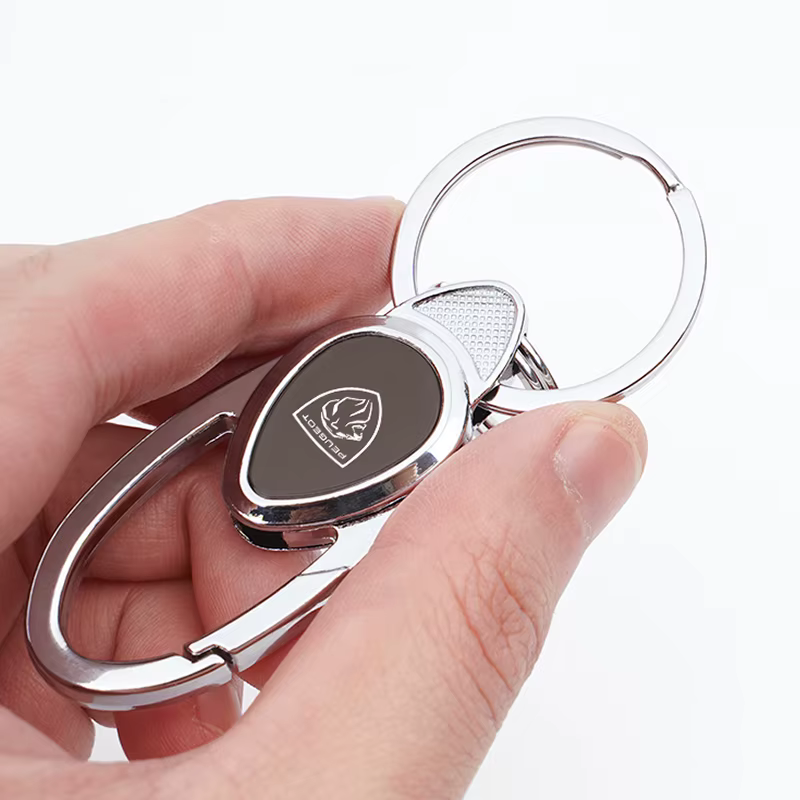 Porte-clés en alliage de zinc pour voiture