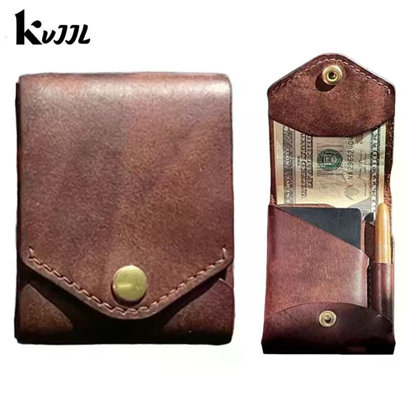 Mini portefeuille multifonctionnel en cuir PU