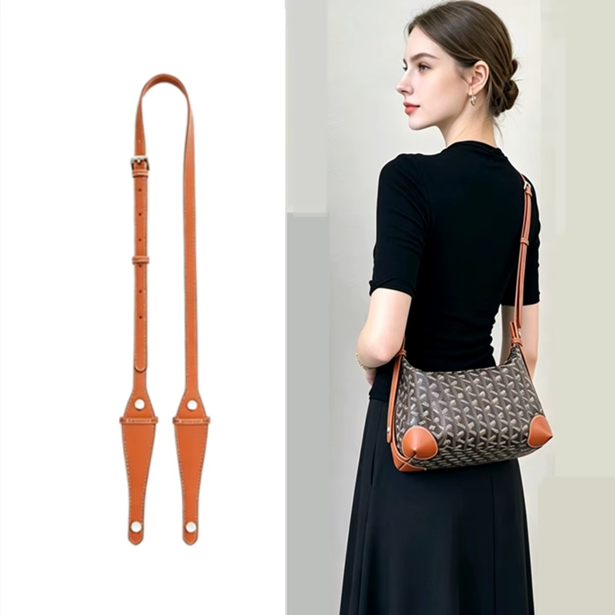 Sangle d'épaule bandoulière pour sac de toilette Goyard Bowling 25